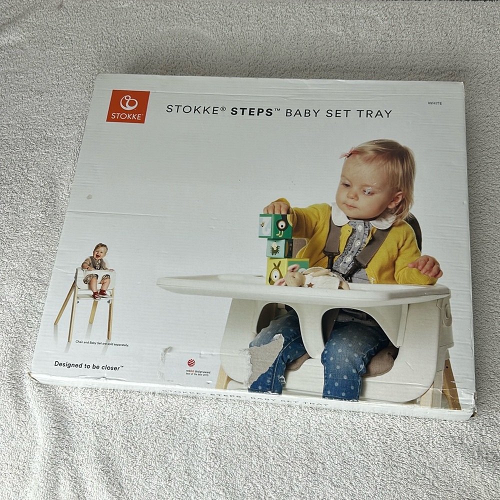 NWT Stokke Steps Baby Tray White